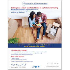 Flyer to help explain the importance of a home warranty to home buyers