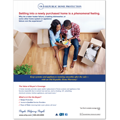 Flyer to help explain the importance of a home warranty to home buyers