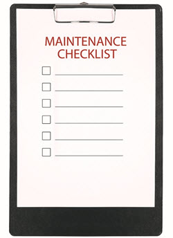 Maintenance Checklist