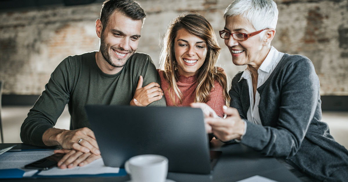 Real Estate Agent with Clients