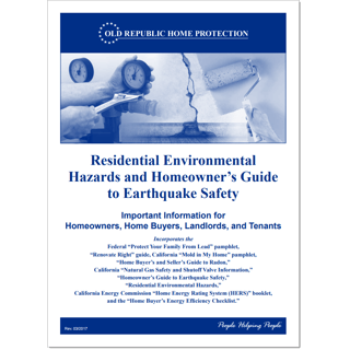 Residential Environmental Hazards and Homeowner's Guide to Earthquake Safety book