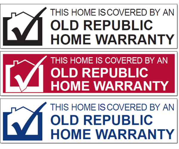 Examples of Old Republic Home Protection sign riders