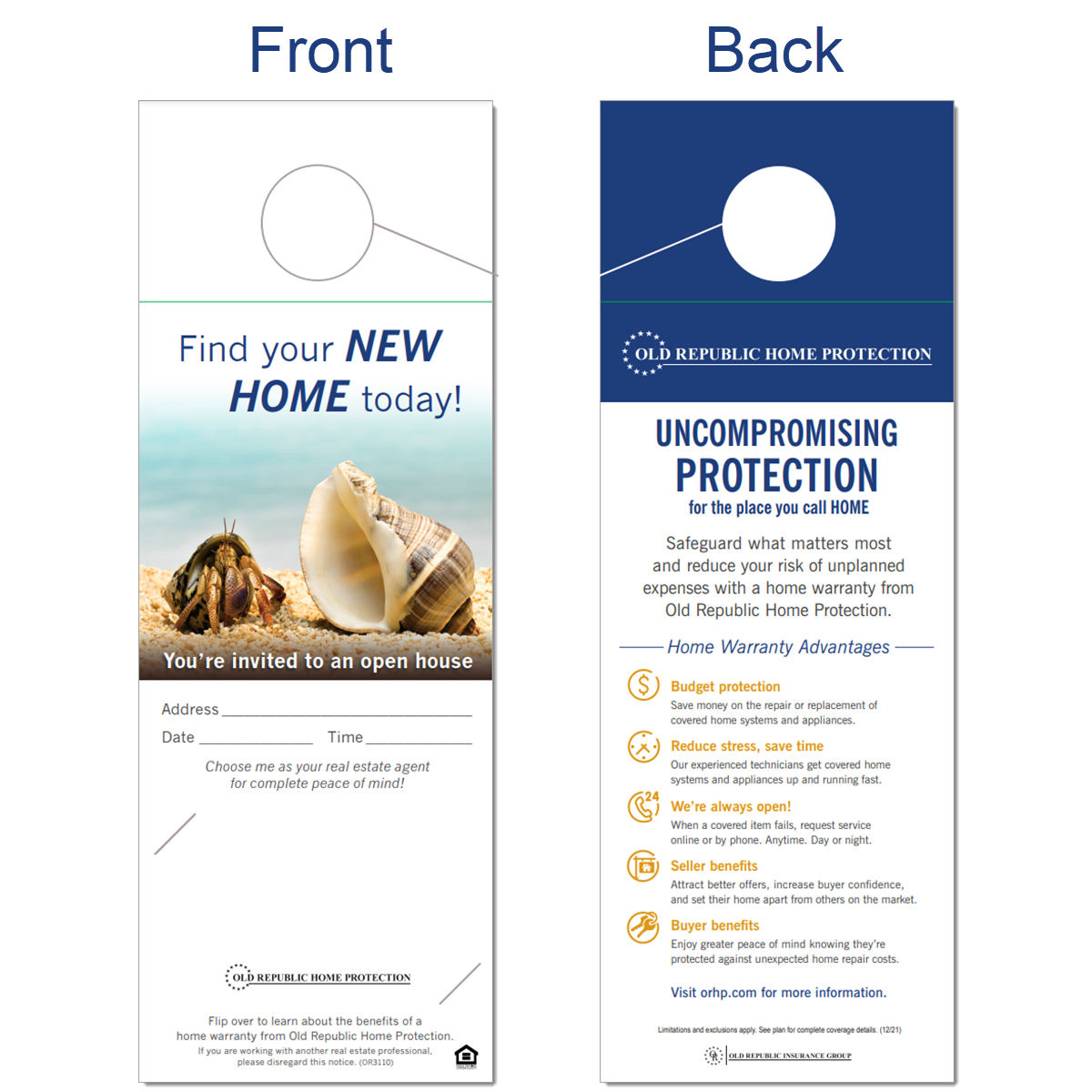 Open House Door Hanger - Find Your New Home Today